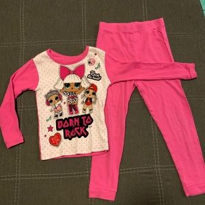 LOL Surprise Two piece pajama set size 6